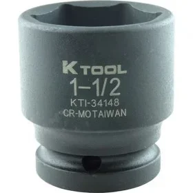 1-1/2″ x 3/4″ Drive 6-Point Fractional SAE Short Chrome Impact Socket (EA)