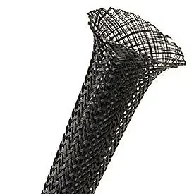 1/4″ Flexo® Flame Retardant (FRN) Expandable Sleeving – Braided, Black -1,000 FT Professional Grade