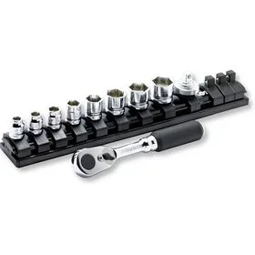 1/4 Sq. Dr. 10 Piece Z-Series 6-Point Socket Set 5.5-14mm