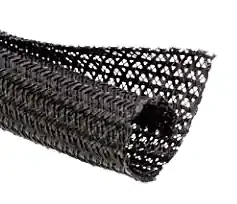 1″ Flexo® F6 (F6N) Wrappable Split Sleeving – Braided, Black -100 FT Budget