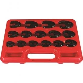 15pc. Professional Metric Crowfoot Wrench Set