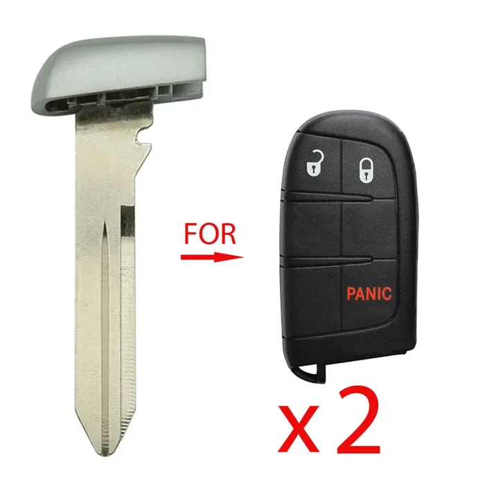 2011 – 2024 Chrysler Dodge Jeep Emergency Key (2 Pack)