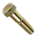 [25 PKG] Hex Head Cap Screws Grade 8 Steel Zinc Yellow Bake Fine Thread (USA Made) 7/16-20 x 5 1/2 Fast Shipping