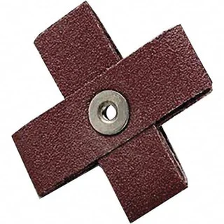 3M 80 Grit, Medium Grade, Aluminum Oxide Cross Pad 3-1/2″ Long x 3-1/2″ Wide x 1-1/2″ Thick, Cloth Backed, X Backing Weight, 8 Ply, 15,000 Max RPM 7100105495 – 01028976