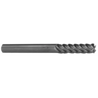 Accupro 1″ Diam 5 Flute Solid Carbide 0.06″ Corner Radius End Mill AlTiN Finish, 6″ OAL, 3-1/4″ LOC, 1″ Shank Diam, 45° Helix, RH Cut, RH Flute, Centercutting 545L1000060C11 – 65849119