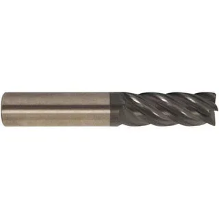 Accupro 5/16″ Diam 5 Flute Solid Carbide 0.03″ Corner Radius End Mill AlTiCrN Finish, 2-1/2″ OAL, 13/16″ LOC, 5/16″ Shank Diam, 38° Helix, RH Cut, RH Flute, Centercutting 6502972 – 42514117