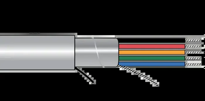 Alpha EcoCable® Mini Foil Shield Multiconductor Cable – 22 AWG 2 Conductor – Slate – 300V – 100 ft -100 FT Price Drop