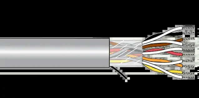Alpha EcoCable® Mini Unshielded Multipair Cable – 22 AWG 6 Pair – Slate – 300V – 1000 ft -1,000 FT Deal