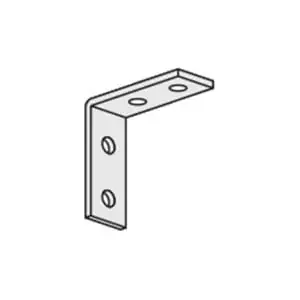Clearance Gregory G3111 Electrogalvanized Carbon Steel 4-Hole 90-Degree Corner Angle 3-7/8-Inch x 3-3/4-Inch G-Strut®