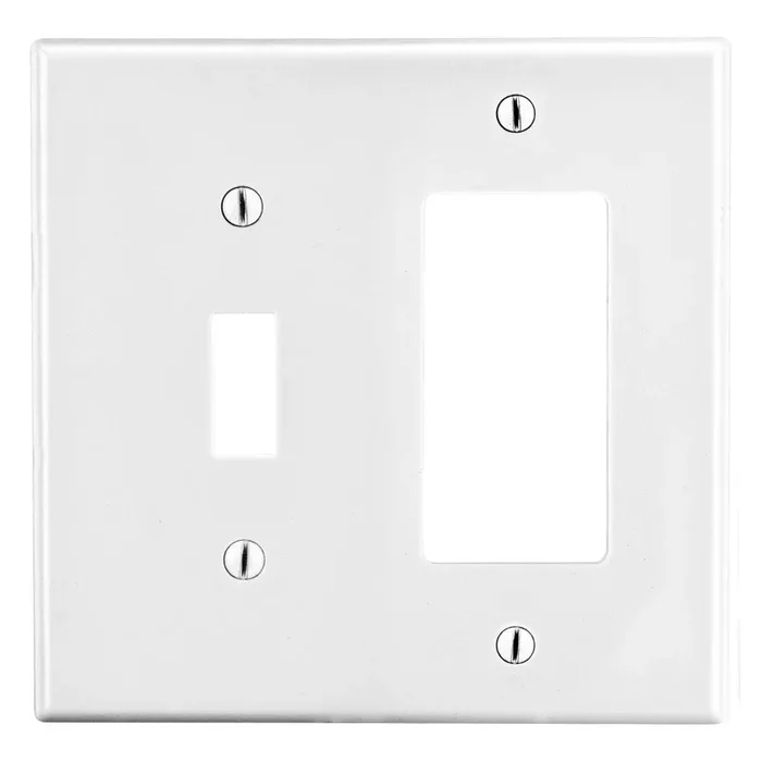 Direct From Factory WALL PLATE 2-G, 1)TOG1)REC,WH