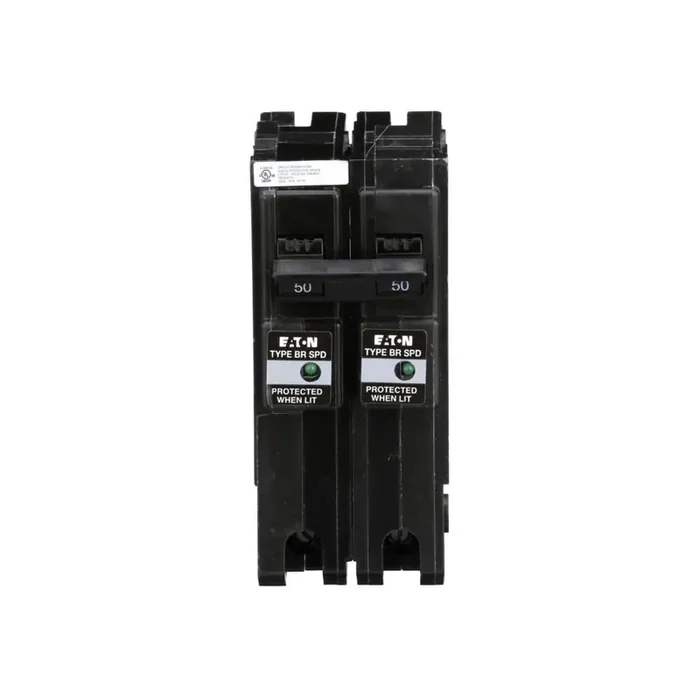 Eaton BR250SUR Plug-In Mount Type BR Residential Surge Breaker 2-Pole 50-Amp 120/240-Volt AC Sale