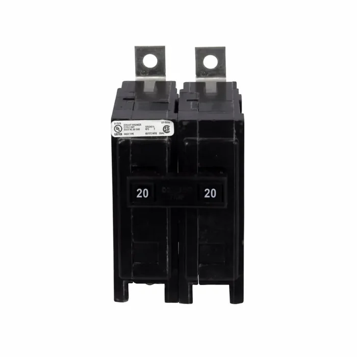 Eaton QBHW2020S Bolt-On Mount Type QBHW Industrial Miniature Circuit Breaker With Shunt Trip 2-Pole 20-Amp 120/240-Volt AC 24/48/80-Volt DC Quickla Save Now