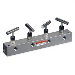 Enerpac® AM41 Split Flow Hydraulic Manifold, 1 Inlet, 4 Outlet Ports