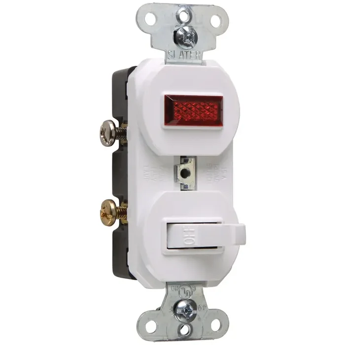 Free Delivery Pass & Seymour 692-WG 1-Pole Duplex AC Combination Switch With Neon Pilot 120/125-Volt AC 15-Amp White
