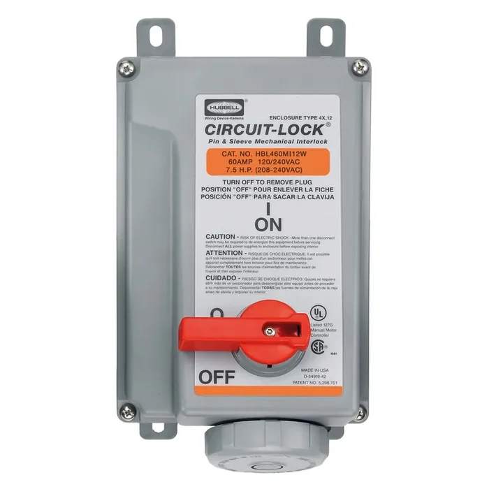 Grab Now HUBW HBL460MI12W INLT-3P4W60A120/24