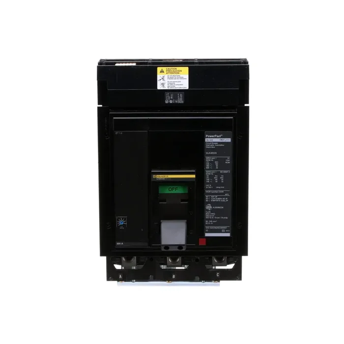 MJA36500 – Square D – Molded Case Circuit Breaker – I-Line Plug-In – 500 Amp – 3 Pole – 600 Volt Exclusive