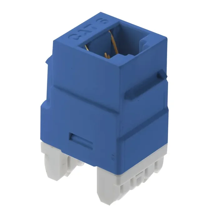 Pass & Seymour WP3460-BE Category 6 RJ45 1-Port 4-Pair Keystone Connector Blue on-Q Limited Edition