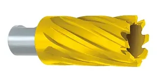 POWERBOR H.S.S. TiN Coated Annular Cutter, 2-5/16″ Size, 3/4″ Shank Size, 2″ Depth of Cut