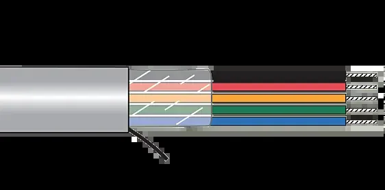 Secure Checkout Alpha EcoFlex Unshielded Multiconductor Cable – 14 AWG 4 Conductor – Slate – 100 ft -100 FT