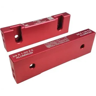 SnapJaws 6″ Wide x 1-3/4″ High x 3/4″ Thick, Flat/No Step Vise Jaw Soft, Aluminum, Fixed Jaw, Compatible with 6″ Vises 6MAJ-175 – 03722642