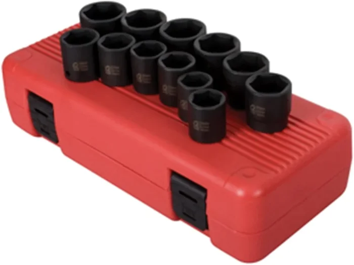 Sunex Tools 2692 1/2 in. Drive Metric Impact Socket Set, 12 Piece