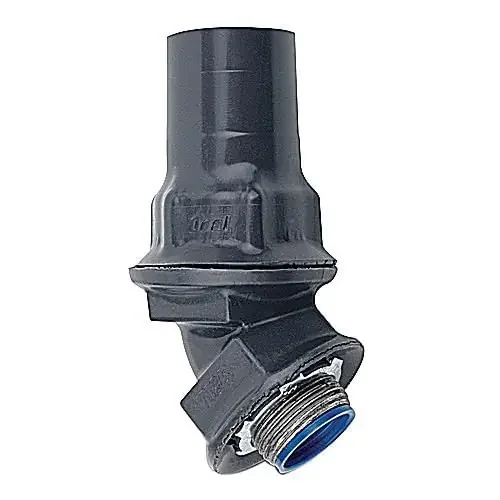Time-Limited Thomas & Betts ST1/245-G PVC Coated Steel Non-Grounding 45-Degree Liquidtight Connector 1/2-Inch Ocal®