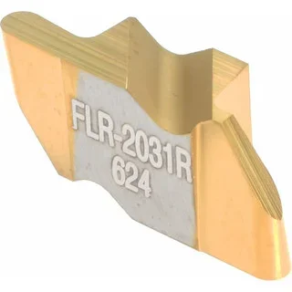 Tool-Flo FLR-2031R GP3 Carbide Grooving Insert TiN Finish, RH, 1.57mm Cutting Width, 2.79mm Max Depth, Series Flo-Lock 592031RJ5R – 04792784