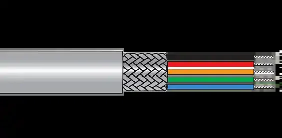 Top Pick Alpha EcoFlex Braid Shielded Multiconductor Cable – 20 AWG 3 Conductor – Slate – 1000 ft -1,000 FT