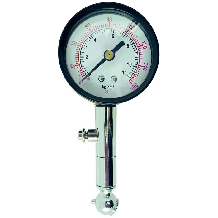 Topring 582 Tire Gauge Swivel Angle Chuck Dial 0-160Psi