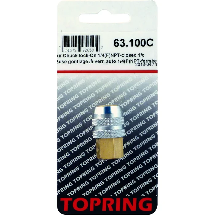 Topring 63-100C Air Chuck Lock-On 1/4″ F NPT Closed