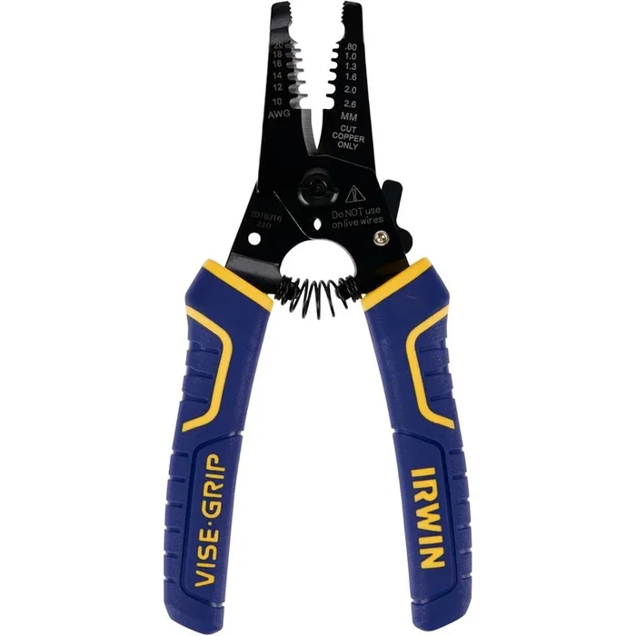 Vise-Grip 2078316 6″ 10-24 AWG Wire Stripper/Cutter with 1-2/3″ x 1-1/4″ Jaw