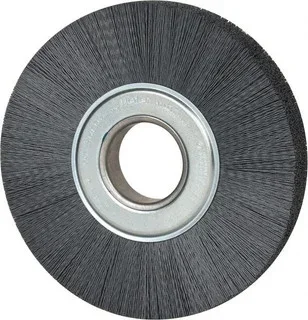 Weiler Abrasives 8″ OD, 2″ Arbor Hole, Crimped Nylon Wheel Brush 1″ Face Width, 2-1/4″ Trim Length, 0.022″ Filament Diam, 3,600 RPM 83110 – 82072950
