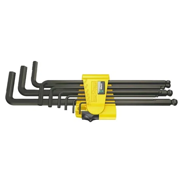 Wera 05133180001 950/9 Hex Plus Imperial 1 SB L-Key BlackLaser Set, 9 Piece