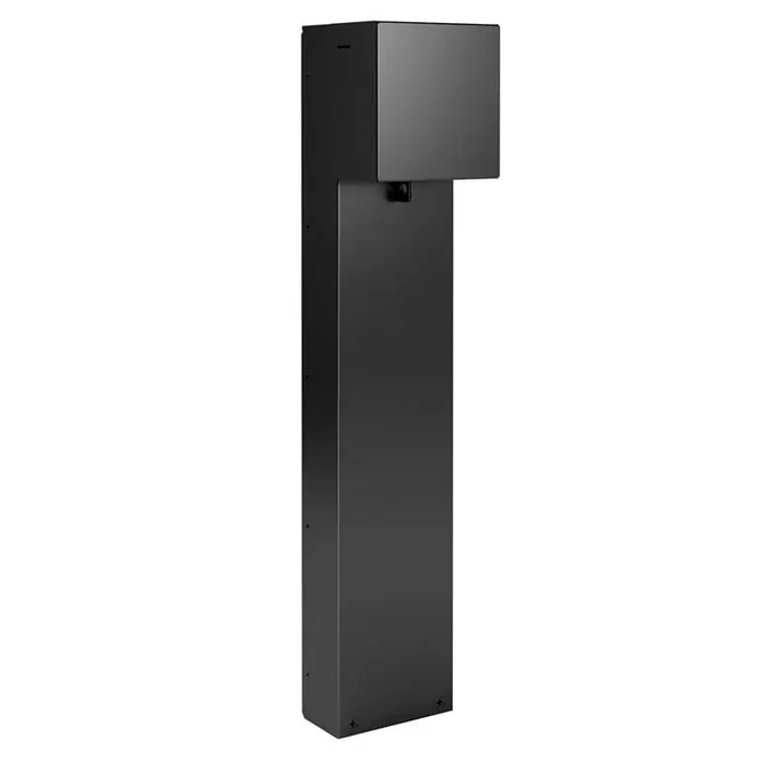 Wiremold XPP1G30C-BK Black Sheet Metal 1-Gang Outdoor Power Pedestal With Hinged Cover 6-Inch x 3-1/2-Inch x 30-Inch Express Delivery