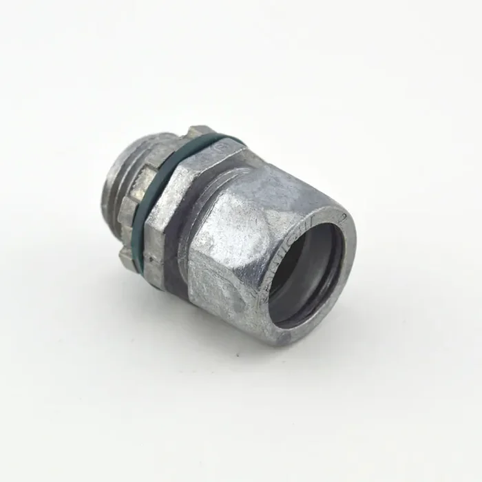 Worldwide Shipping Bridgeport 250-RT2 Ball Burnished Mirror Smooth Die Cast Zinc Raintight EMT Compression Connector 1/2-Inch