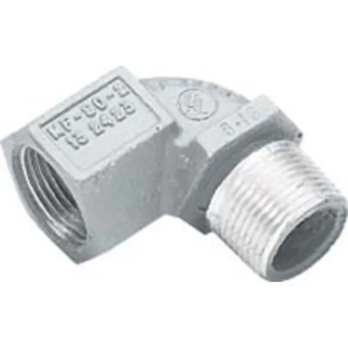 Worldwide Shipping Pulling Elbow, 1/2″, 90Â°, Male/Female, Aluminum