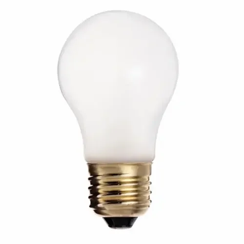 Worldwide Shipping Satco S4882 Dimmable A15 Shatterproof Incandescent Lamp 60-Watt E26 Medium Base 570 Lumens