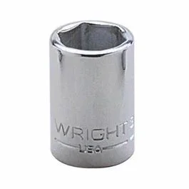 Wright® 3012 Shape I Standard Length Socket, 3/8 in Square Drive, 3/8 in, 6 Points