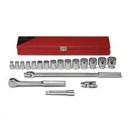 Wright® 618 Tool Metal Boxed Set, 3/4 in Drive, 19 pc