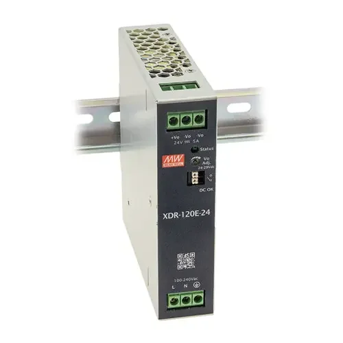 XDR-120E-12 – 12Vdc 10A/Ultra Slim Industrial DIN Rail Power Supply/12 Volts 10 Amps Price Cut