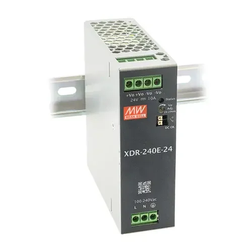 XDR-240E-48 – 48Vdc 5A/Ultra Slim Industrial DIN Rail Power Supply/48 Volts 5 Amps Genuine
