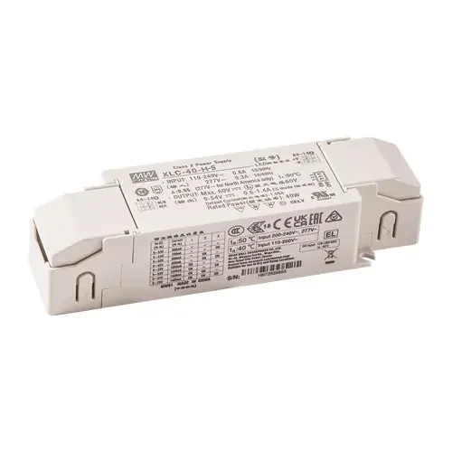 XLC-40-12-S – 12Vdc 3.4A/12 Volts/3.4 Amps/40 Watts/Constant Voltage LED Driver/Class 2/Class II/Wire Strain-Relief Cap/40 Watts Money Back Guarantee